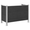 vidaXL M&uuml;lltonnenzaun Grau 161 x 85 x 115 cm Aluminium und WPC