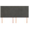 vidaXL Kopfteil Dunkelgrau 160 x 5 x 118/128 cm Samt