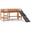 vidaXL Kinderhochbett ohne Matratze Braun 90x190 cm Massivholz Kiefer