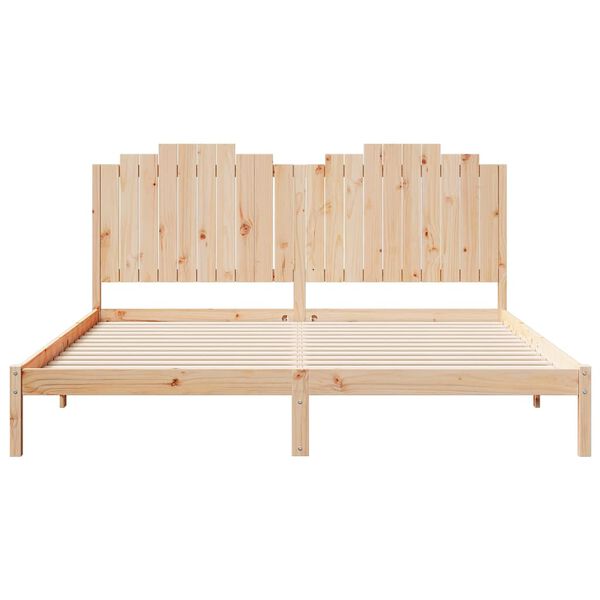 vidaXL Massivholzbett Extra Lang ohne Matratze 180x220 cm