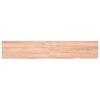 vidaXL Waschtischplatte Hellbraun 160x30x(2-4) cm Massivholz Behandelt