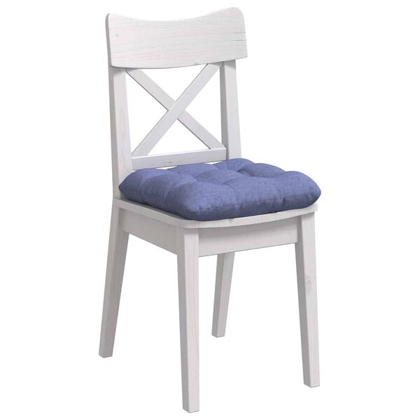 vidaXL Sitzkissen 4 pcs Jeans blau 45 x 45 x 12 cm Stoff