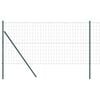 vidaXL Bodenmontierter Euro-Zaun 10 x 1,4 m PVC-beschichteter Stahl