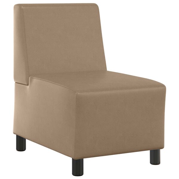 vidaXL | Modulares Armfreies Sofa | Cappuccino 55 x 74 x 82 cm Kunstleder