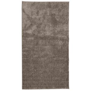 vidaXL Teppich ISTAN Hochflor Gl&auml;nzend Grau 80x150 cm