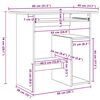 vidaXL Schreibtisch Altholz-Optik 80x45x74 cm Holzwerkstoff
