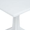 vidaXL Gartentisch Wei&szlig; 70 x 70 x 71,7 cm Kunststoff