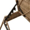 vidaXL Sonnenliegen 2 Stk. mit Tisch Beige Poly Rattan