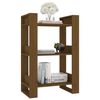 vidaXL B&uuml;cherregal/Raumteiler Honigbraun 60x35x91 cm Massivholz