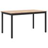vidaXL Esstisch Natur 150 x 90 x 75 cm Massives Kiefernholz