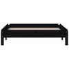 vidaXL Stapelbett Schwarz 75x190 cm Massivholz Kiefer