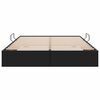 vidaXL Aufbewahrungsbett mit Matratze Schwarz 140 x 190 cm Kunstleder