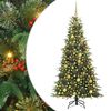 vidaXL K&uuml;nstlicher klappbarer Weihnachtsbaum Gr&uuml;n 180 cm PE und PVC