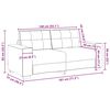 vidaXL Zweisitzer-Sofa Dunkelgrau 180x77x82 cm Samt