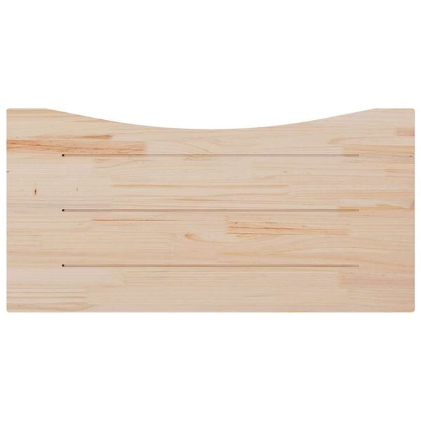 vidaXL Schreibtischplatte Wei&szlig; 100x50x2,5 cm Massivholz Kiefer