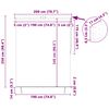 vidaXL Outdoor Rollo Gestreift Anthrazit 200 x 250 cm Stoff