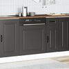 vidaXL Geschirrsp&uuml;lerblende Kalmar Schwarz 60x1,5x67 cm Holzwerkstoff