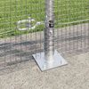 vidaXL Zaunpfosten Silber 50 x 1 m (16 x 16 mm Maschen) Stahl