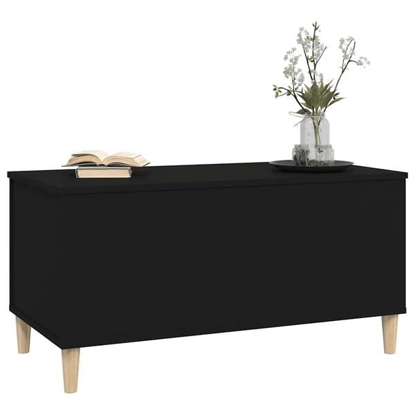 vidaXL Couchtisch Schwarz 90x44,5x45 cm Holzwerkstoff