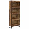 vidaXL B&uuml;cherregal 60 x 30 x 155 cm Holzwerkstoff Altholz