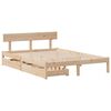 vidaXL Massivholzbett ohne Matratze 140x190 cm Kiefernholz