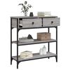 vidaXL Konsolentisch Grau Sonoma 72,5x25x75 cm Holzwerkstoff