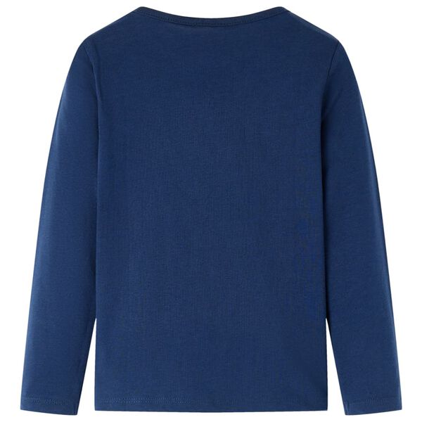 Kinder-Langarmshirt Marineblau 116