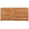 vidaXL Hochbeet 150x40x72 cm Teak Altholz und Stahl