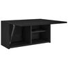 vidaXL Bad-Wandschrank Schwarz 60x25x30 cm Holzwerkstoff