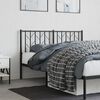 vidaXL Ersatz-Kopfteil Metall Schwarz 135 cm