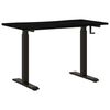 vidaXL Schreibtisch mit Speicher Schwarz und Dunkelbraun 120 x 60 cm