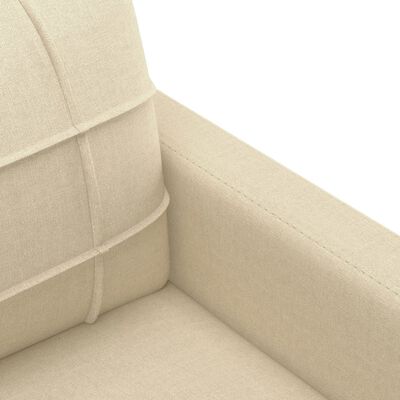 vidaXL 2-Sitzer-Sofa Creme 140 cm Stoff