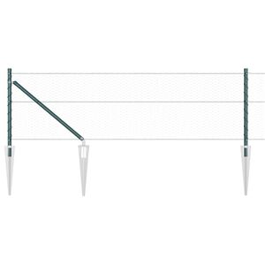 vidaXL Sechseckzaun mit Pfosten 10 x 0,8 m PVC-beschichteter Stahl