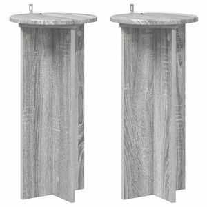 vidaXL Pflanzenst&auml;nder 2 Stk. Sonoma-Grau 29,5 x 29,5 x 60 cm