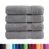 vidaXL Premium Handt&uuml;cher SOLUND 4 Stk. Grau 50x100 cm 600 g/m&sup2;