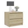 vidaXL Nachttische 2 Stk. Sonoma-Eiche 50x39x43,5 cm Holzwerkstoff