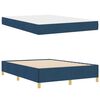 vidaXL Bettrahmen mit Matratze Blau 140 x 190 cm Stoff