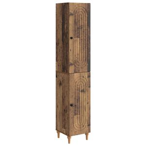 vidaXL Schrankset 2 stk. Altholz Holzwerkstoff