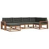 vidaXL Outdoor-Sofagarnitur 6 stk. Natur und Anthrazit