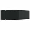 vidaXL K&uuml;chenr&uuml;ckwand 2 pcs Schwarz 120 x 40 cm Geh&auml;rtetes Glas