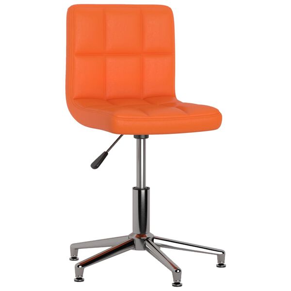 vidaXL Esszimmerstuhl Drehbar Orange Kunstleder