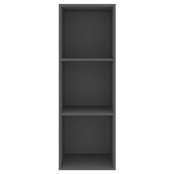 vidaXL TV-Wandschrank Grau 37x37x107 cm Holzwerkstoff