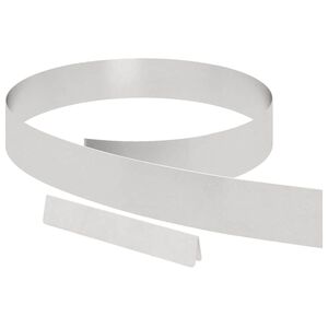 vidaXL Raseneinfassung Silber 450 x 0,05 x 10 cm Edelstahl