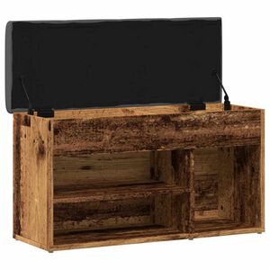 vidaXL Schuhbank Altholz-Optik 82x32x45,5 cm Holzwerkstoff