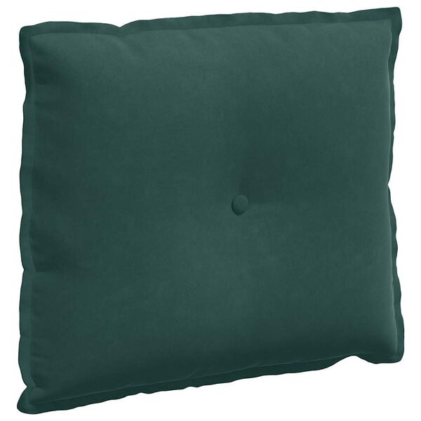 vidaXL R&uuml;ckenkissen Dunkelgr&uuml;n 60 x 50 cm Cordstoff