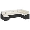 vidaXL Sofa Set 9 stk. Poly-Rattan