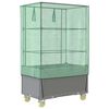 vidaXL Hochbeet mit Aufsatz und Rollen Rattan-Optik 80x50x182 cm