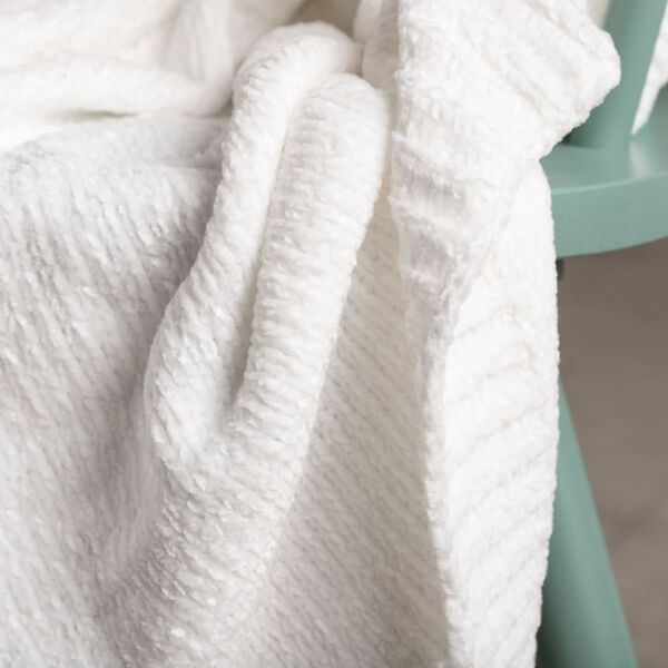 Venture Home Decke Ally 170x130 cm Polyester Wei&szlig;