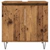 vidaXL Badschrank Altholz-Optik 58x33x60 cm Holzwerkstoff