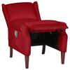 vidaXL Massagesessel Weinrot Samt